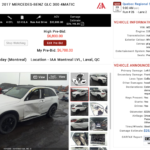 2017 Mercedes GLC300 with damage